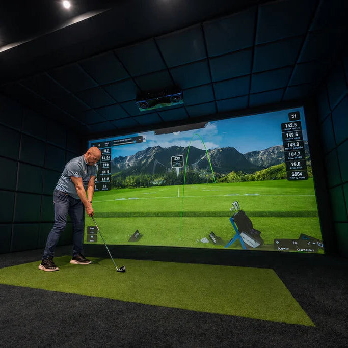 Golfbays Pro+ Golf Simulator Impact Screen Grey 4K